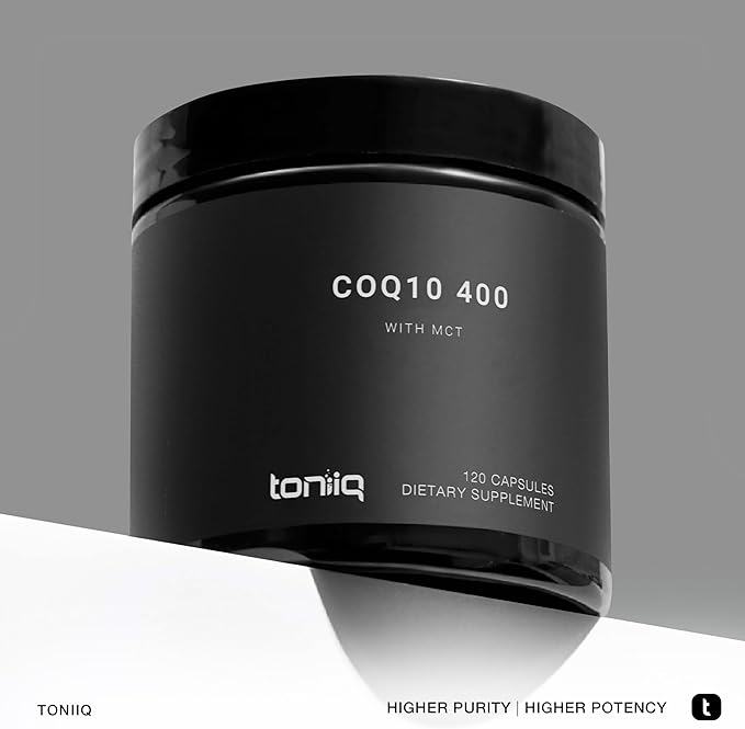 Ultra High Purity CoQ10 400mg 98% Purified CoQ10 Supplement Q10 -Bioavailable -120 Veggie