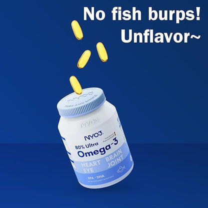 Fish Oil Supplement 2000 mg, 80% 3 with 3 Fatty 60 Softgels 60 Day