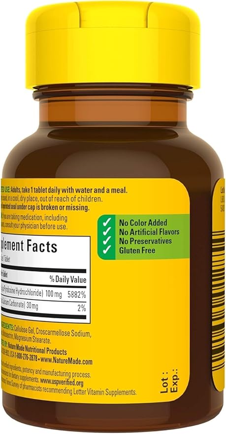 Nature Made Vitamin B-6 100 mg 100 ea 4)