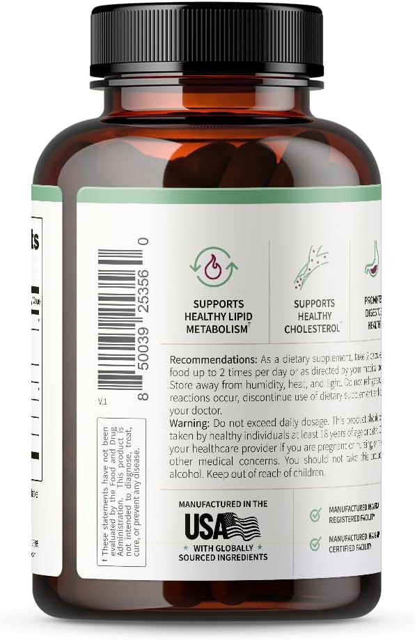 Snap Supplements Cholesterol Health 60 Capsules