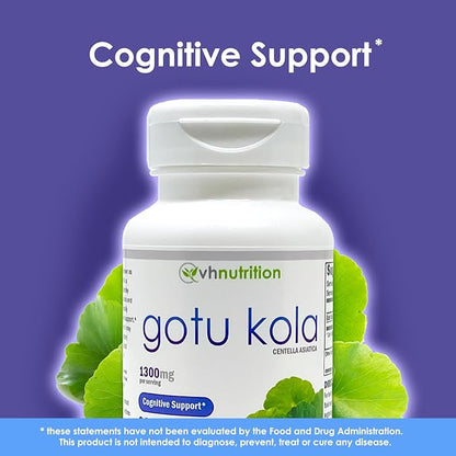VH Nutrition GOTU KOLA 1300mg Centella 60 Capsules