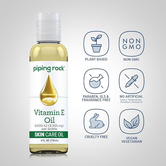 Piping Rock Vitamin E Oil 5000 IU 4 floz