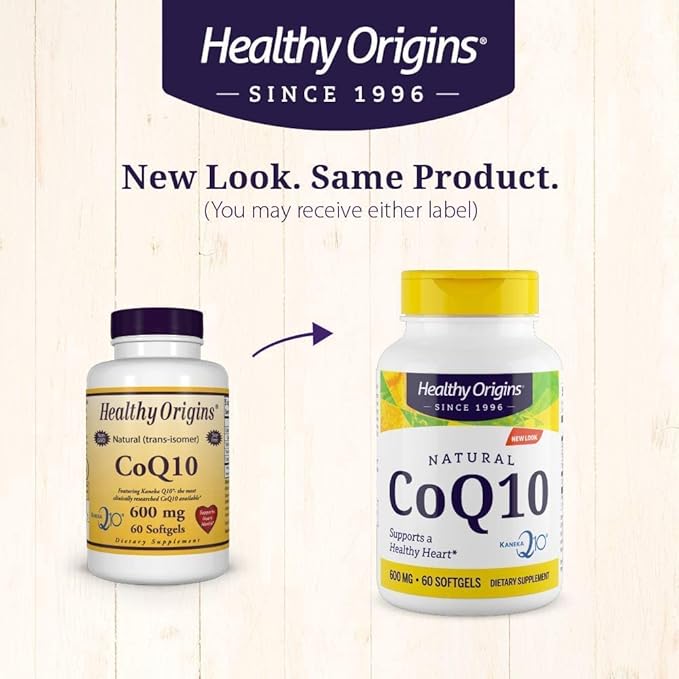 Healthy Origins CoQ10 (Kaneka Q10), 600 mg 60 Softgels