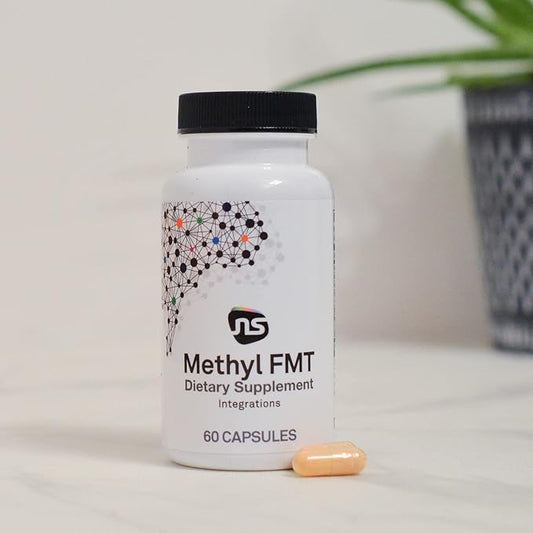 NeuroScience Methyl Folate Supplement for Men, Women & Kids - Methyl FMT Brain Supplement for Immune Support & Adrenal Health - Aid Comfortable Methylation Support - Vitamin B6 & More (60 Capsules)