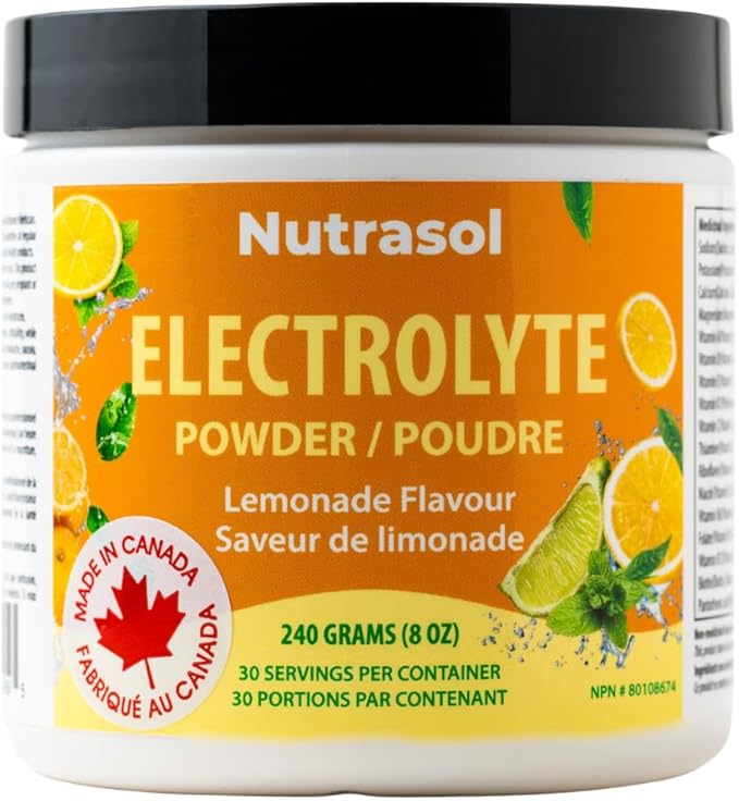 Advance Electrolytes w/Key Nutrients, Minerals & Vitamins | Antioxidant | Pre&Post Workout Hydration Solution | Boost Energy | Helps Body Hydrate During Physical Activities | Made in Canada