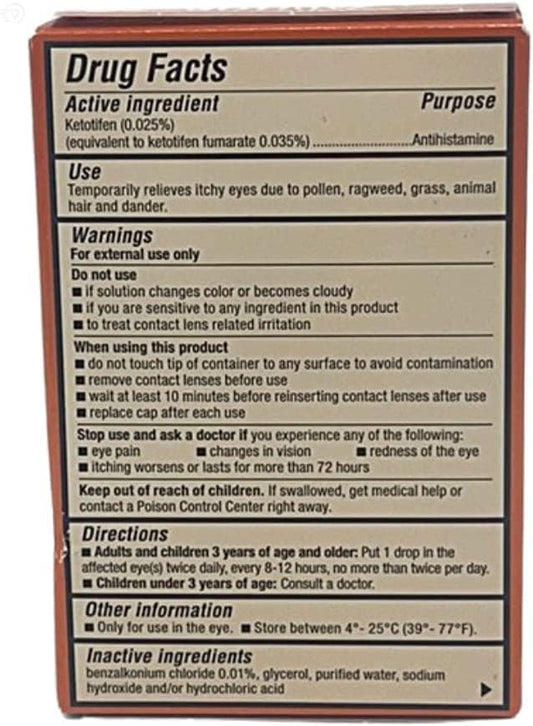Zaditor Antihistamine Eye Drops Twin Pack 0.34 Fl 2)