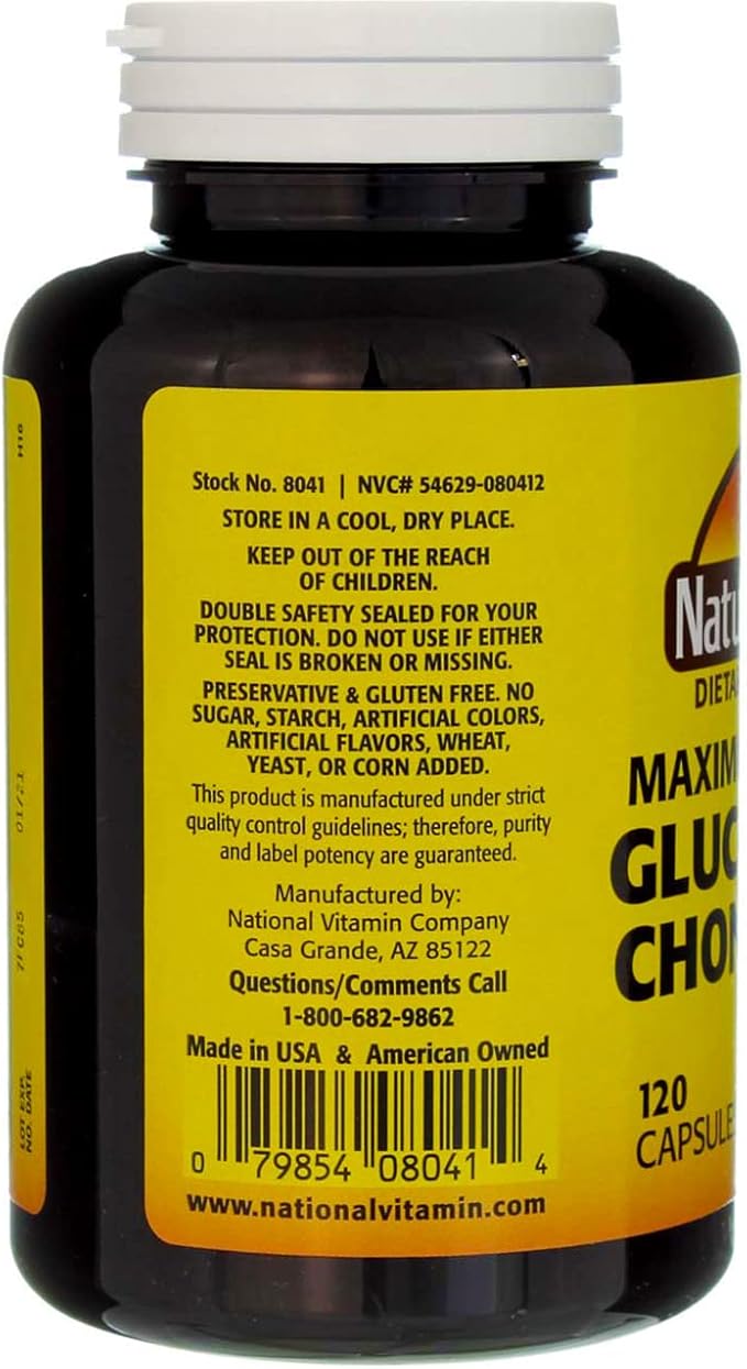 Glucosamine Chondroitin Maximum Strength 120 Capsules