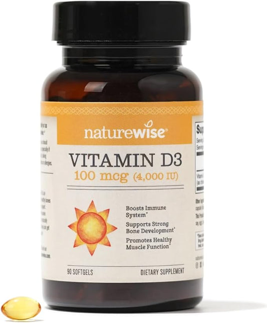 NatureWise Vitamin D3 4000iu (100 mcg) 90 Count