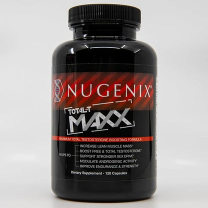 Nugenix Total-T Maxx - Maximum Total Testosterone Booster for Men, 120 Count