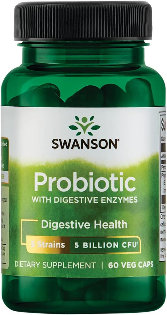 Swanson Probiotic with Digestive Enzymes 5 60 Veg