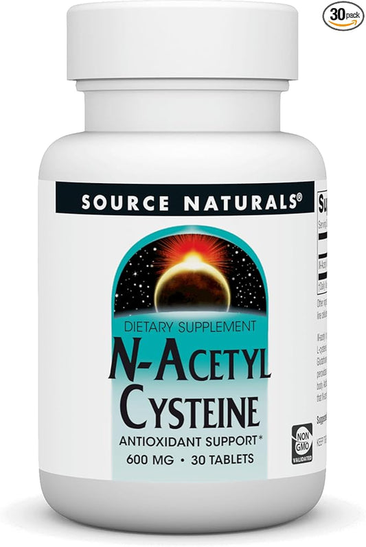 Source Naturals N-Acetyl Cysteine Antioxidant Support 600 mg 30 Tablets