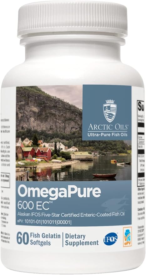 XYMOGEN OmegaPure 600 EC Omega-3 Supplement (60 Softgels)
