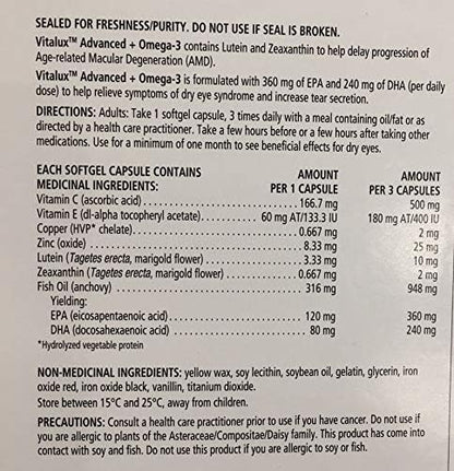 Advanced Plus Omgea-3 Ocular MULTIVITAMIN (No 135 Easy-to-Swallow (1)