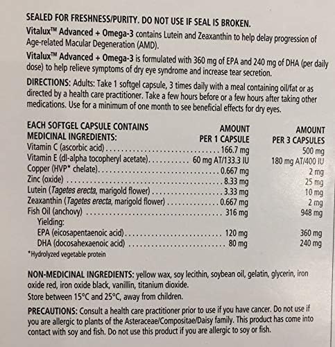Advanced Plus Omgea-3 Ocular MULTIVITAMIN (No 135 Easy-to-Swallow (1)