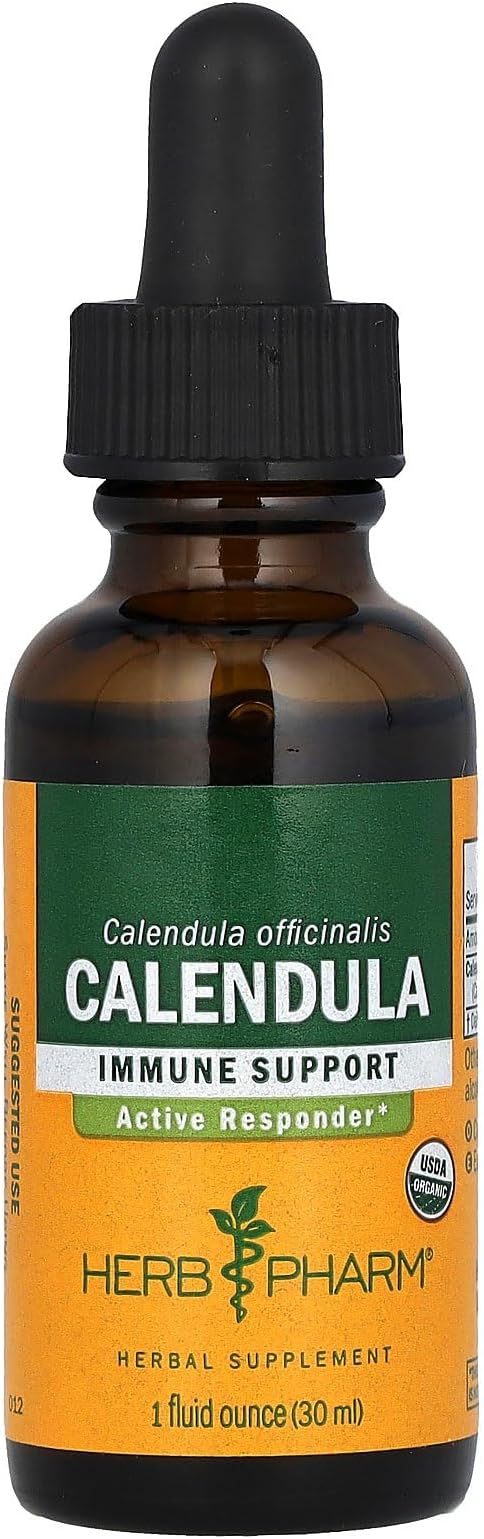 Herb Pharm Certified Organic Calendula Liquid 1 Ounce