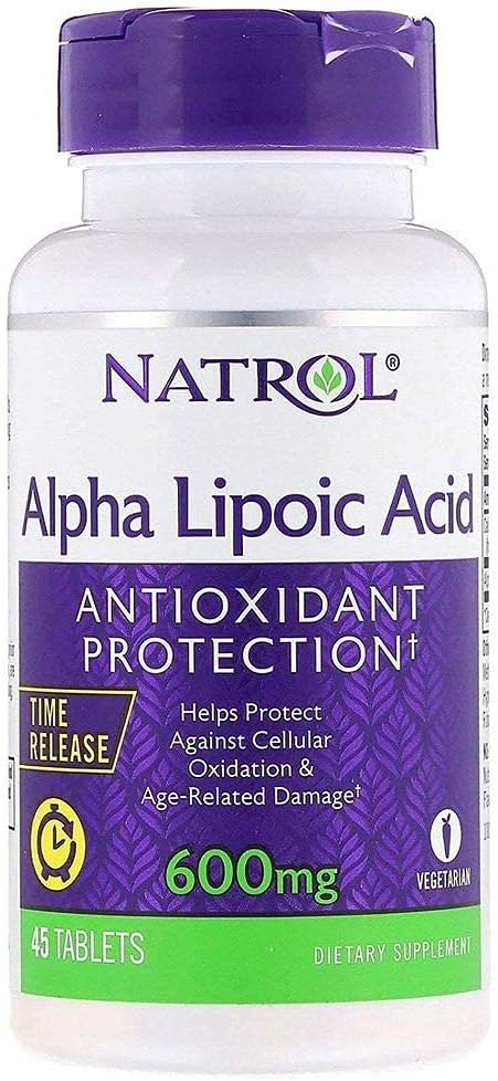Natrol Alpha Lipoic Acid Time Release 600 mg 45 Tablets