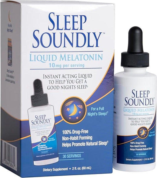 Liquid Melatonin 10mg, Instant Acting Sleep 30 servings, 2 Fl 1)