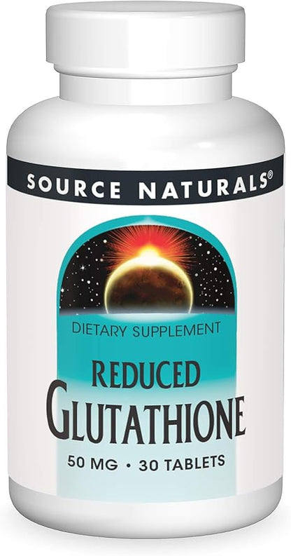 Source Naturals Glutathione, Supplement For Liver 50mg - 30 Tablets