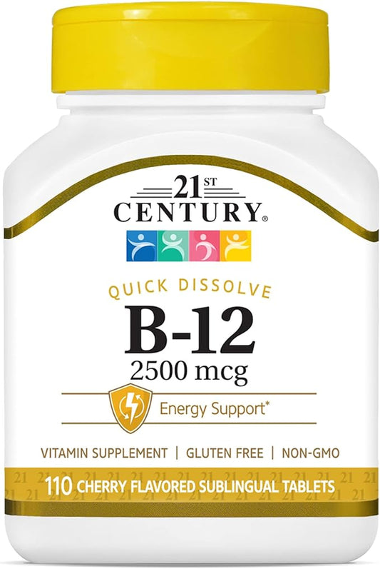 21st Century B 12 2500 mcg 110 Count 60 Count