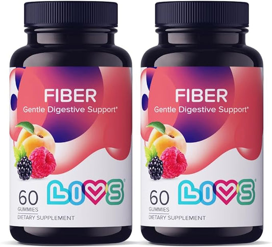 Fiber Gummies for Adults | Perfect for Digestive Health, Gut Health & Weight Loss | Non GMO, Gluten Free & Vegen | Prebiotic Supplement as Gummy for Women & Men - 3000mg Fiber/Serving - 120 ct