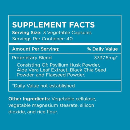 Pure for Men Stay Ready Fiber Extra Strength Supplement | Digestive Regularity | Bowel Movement & Gut Health Support | Vegan Cleanliness | Proprietary Formula | 120 Vegan XL Capsules