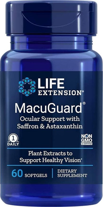 Life Extension MacuGuard Ocular Support 60 Softgels