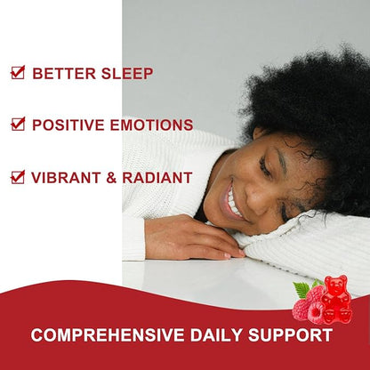 Magnesium Glycinate 400mg, Citrate 200mg, Malate 200mg, Triple B6- Vegan, 60 Raspberry