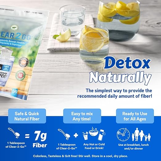 Clear 2 Go Prebiotic Inulin Fiber Supplement