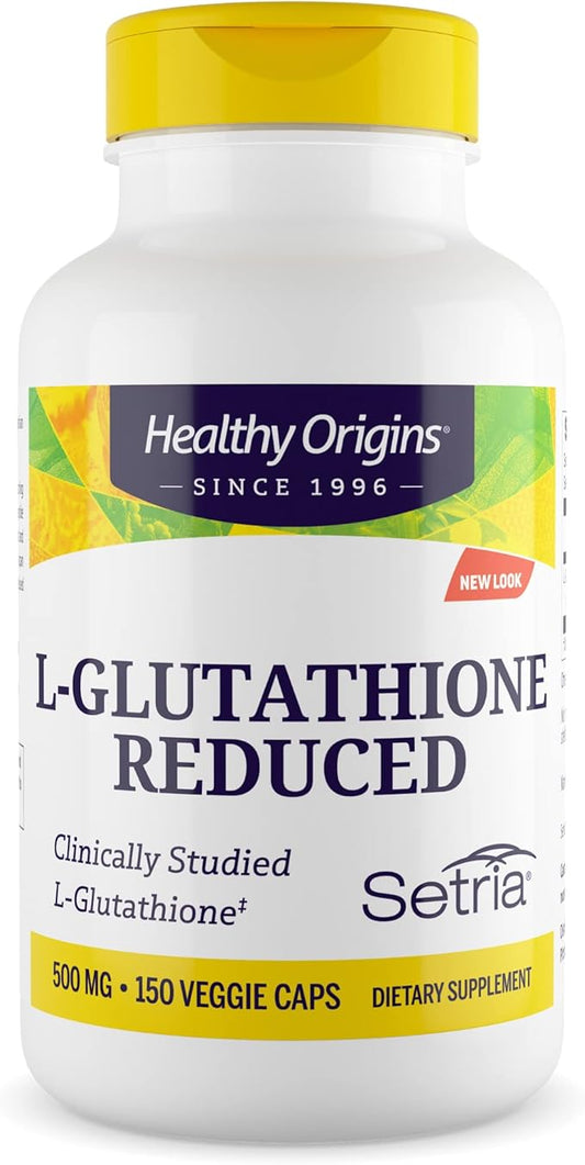 Healthy Origins L-Glutathione (Setria) Reduced, 500 mg 150 Veggie