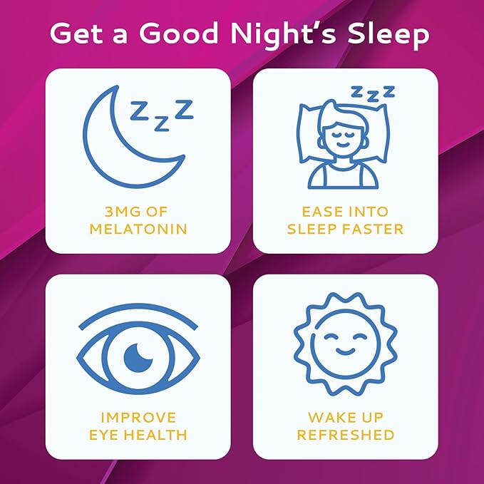 100 Oral Sleep Strips | Quick-Dissolving 3mg Melatonin Strips | Works Faster Than Gummies | Relaxation Sleep Supplements for Adults | The Ultimate Sleeping Aid for Better Sleep and Eye Health