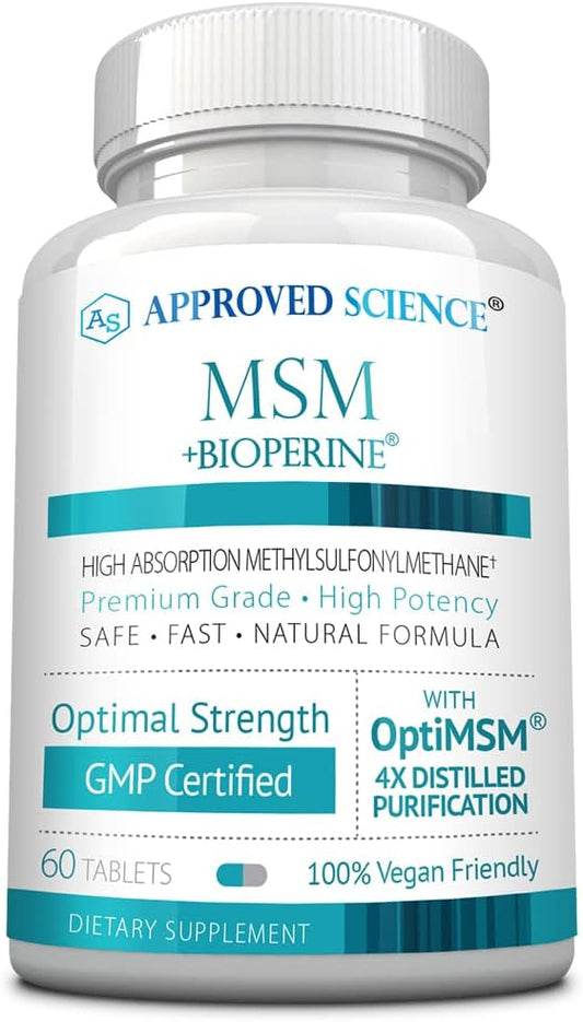 Approved Science MSM 2000 mg 60 Tablets