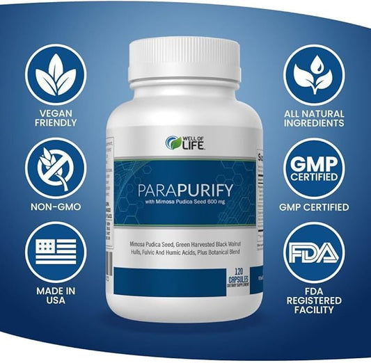 ParaPurify-120 Capsules: Digestive Health Support Supplement