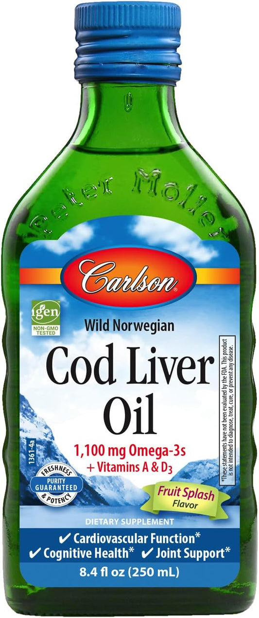 Carlson - Cod Liver Oil, Omega-3s 250 ml
