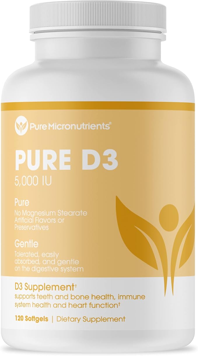 Pure Micronutrients Pure D3 – Vitamin D3 5000 5000 IU, 90 Mini