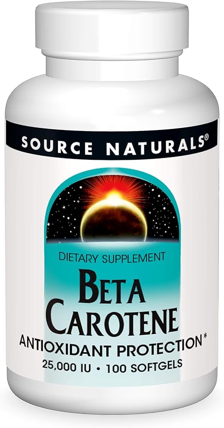 Source Naturals Beta Carotene 25000 iu 100 Softgels