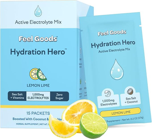 Feel Goods Hydration Hero, 1,000mg Electrolytes B12, Non 15 Count
