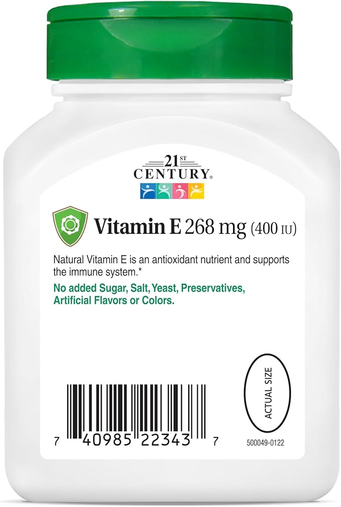 21st Century E 400 I.U. Natural 110-Count