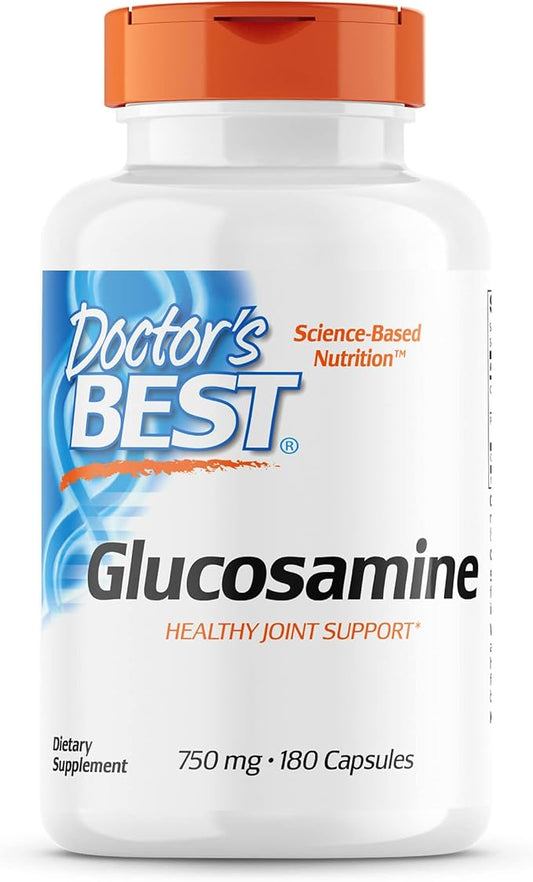 Doctor's Best Glucosamine, Non-GMO, Gluten & 750 mg, 180 Count