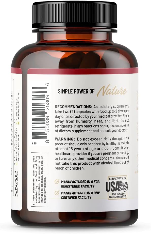 Snap Supplements Blood Sugar Blend - Support Healthy Blood Sugar, 60 Count
