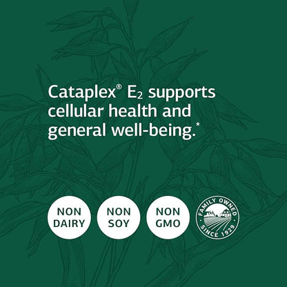 Standard Process Cataplex E2 - Whole Food Heart Health and Antioxidant with D-Alpha Tocopherol Vitamin E, Spanish Moss, Ascorbic Acid, Oat Flour, Inositol, Selenium - 360 Tablets
