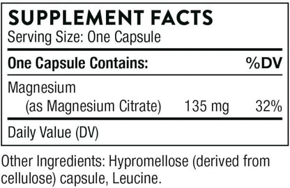 Thorne Research - Magnesium Citrate -to 90 Capsules