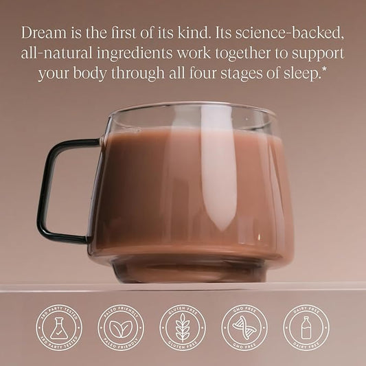 Beam Dream Sleep Powder, Sleep Aid, Sleep Aids For Adults, Contains Magnesium, Melatonin, L Theanine, Apigenin, Natural Sleep Supplement, Vegan, Non GMO, Dairy Free, 3rd Party Tested, 30 Servings