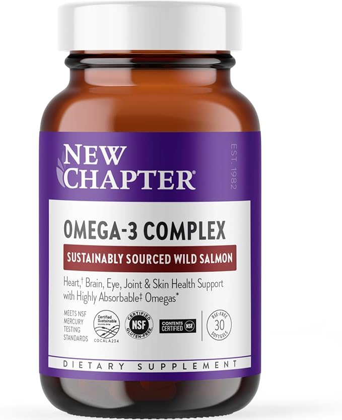New Chapter Omega-3 Complex, Fish Oil 30 Count