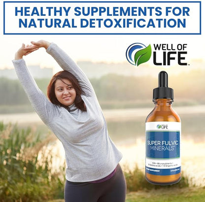 Super Fulvic Minerals: Herbal Detox 2 oz. 128 Servings.