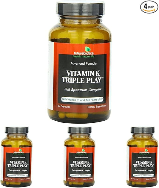 Futurebiotics Capsules, Vitamin K Triple Play, 60 Count 4)
