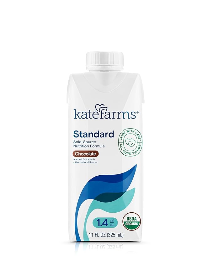 KATE FARMS Organic High Calorie 1.4 455 Calorie 20g protein, 27 Vitamins 11 oz (6 Pack)