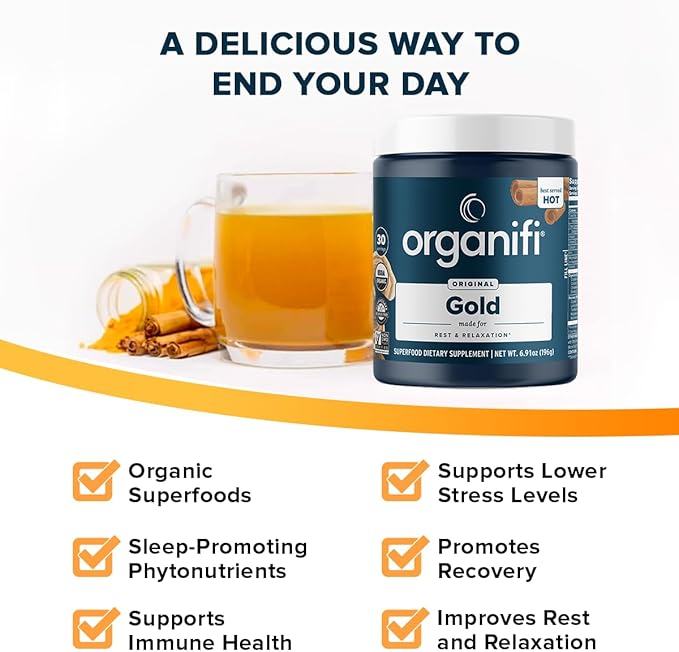 Organifi Gold - Natural Calming Turmeric 30 Servings