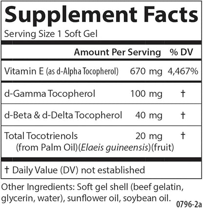 Carlson - E-Gems Elite, 1000 IU (670 mg) 60 Softgels
