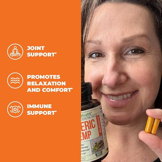Turmeric and Hemp Capsules 95% Curcuminoids