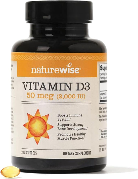 NatureWise Vitamin D3 2000iu (50 mcg) 200 Count